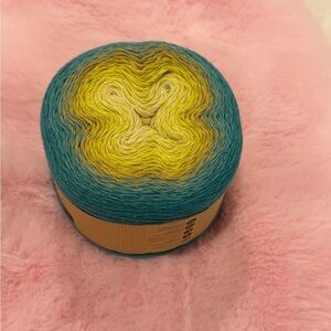 Scheepjes Yarn Woolly Whirl 70% Cotton 30% Wool Yarn Cake(Custard Cream Centre)